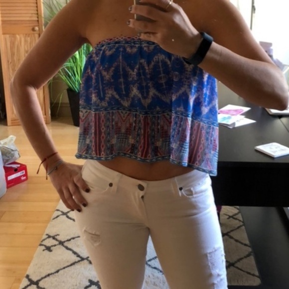 Jealous Tomato Strapless Tube Top Size Small - Picture 9 of 11